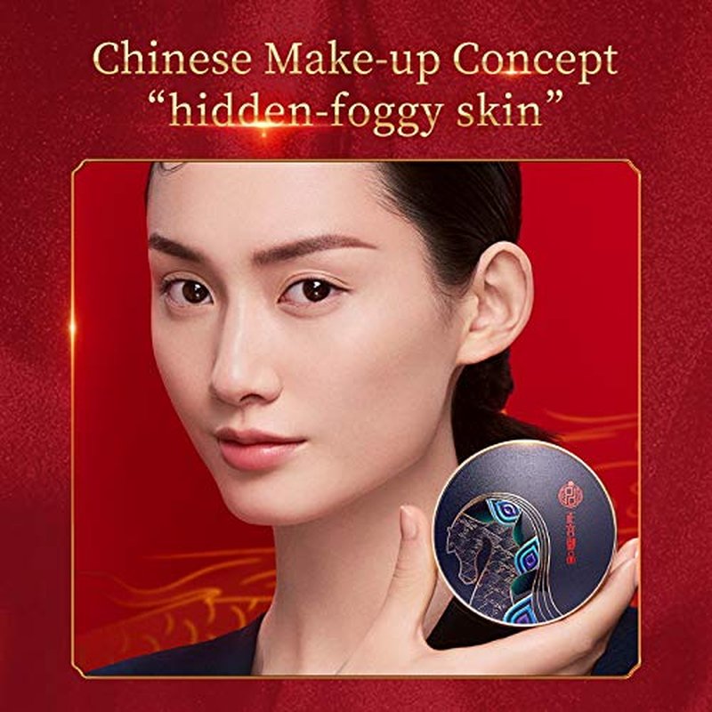 Zeesea Palace Identity Air Cushion BB Cream - Moisturizing Foundation & Concealer | Waterproof, Long-Lasting, Natural Cover (C01 Pottery White)