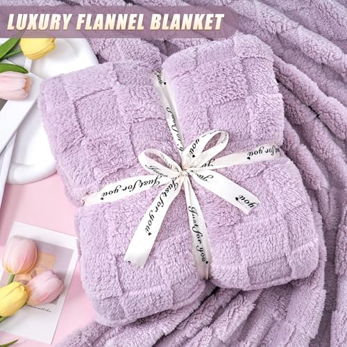 Birthday Gifts for Women Get Well Soon Gifts for Women Hug in a Box Friendship Mothers Day Thank You Gifts Baskets Sister Friend Female Mom Wife Her Girlfriend Coworker Bestie (Purple)