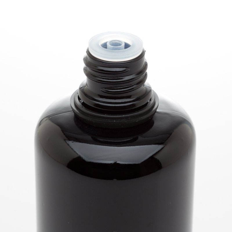 Infinity Jars 100 ML Black Ultraviolet Glass Bottles Airtight, Leak-Proof, Smell-Proof Screw-Top Containers for Essential Oils, Perfume, Lotion, Travel Storage, Reusable 7 Bottles Variety Pack