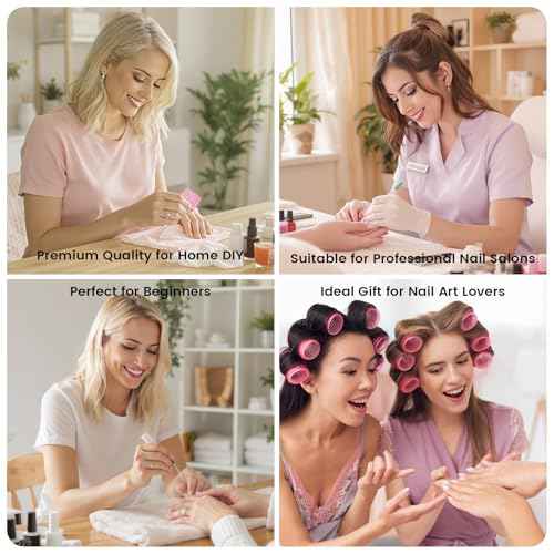 Pink Lint Free Nail Wipes with Storage Case- 1080PCS Super Absorbent Nail Polish Remover Pads- Disposable Lint Free Wipes for Nail Polish Removal, lash Extensions Application, Nail Care