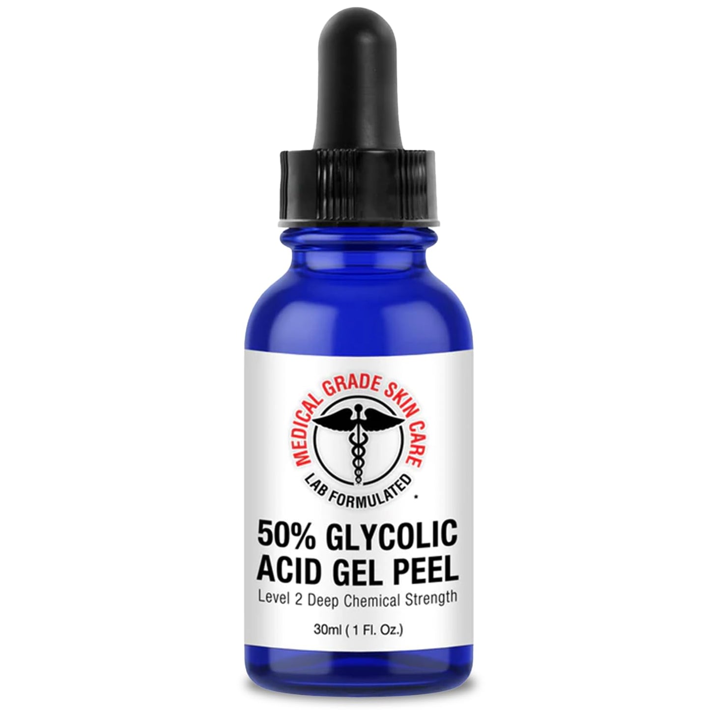 50% Glycolic Acid Peel - Professional Chemical Peel for Face & Body | Exfoliating Gel for Dark Spots, Blemishes, Fine Lines, Wrinkles, Uneven Skin Tone - 1 Fl Oz