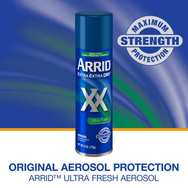 ARRID XX Ultra Clear Anti-Perspirant Deodorant Spray - Ultra Fresh 6 oz | Pack of 4