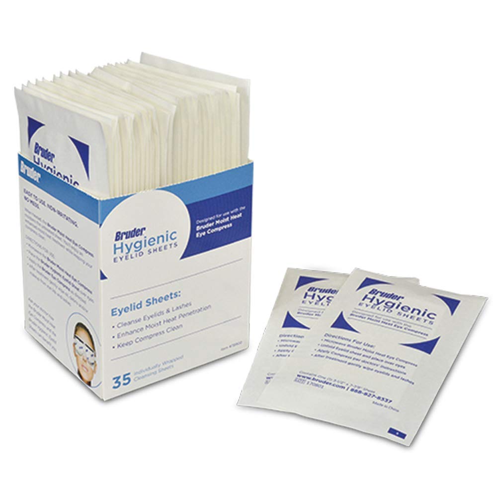 Bruder Dry Eye Care Bundle (Moist Heat Eye Compress/Hygienic Eyelid Sheets)