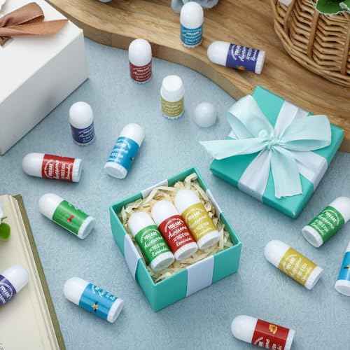 25 Pcs Thank You Christmas Mini Lip Balm Bulk Gifts for Women Christmas Lip Balm Gifts Natural Ingredients Products for Coworkers Employee Teacher Xmas Party Favors