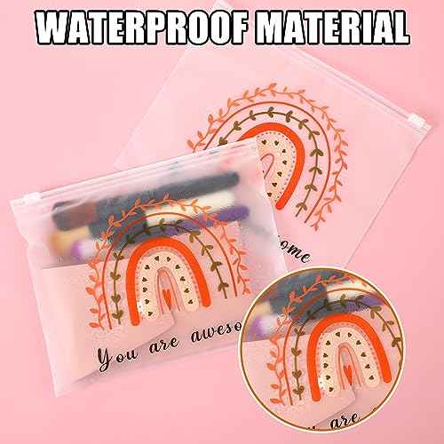 Sweetude 150 Pcs Cna Week Gifts Bulk 2025 Makeup Bags Bulk for Women EVA Christian Cosmetic Bag Thank You Gifts Teacher Nurse Appreciation Rainbow Inspirational Toiletry Pouch with Zipper(Rainbow)
