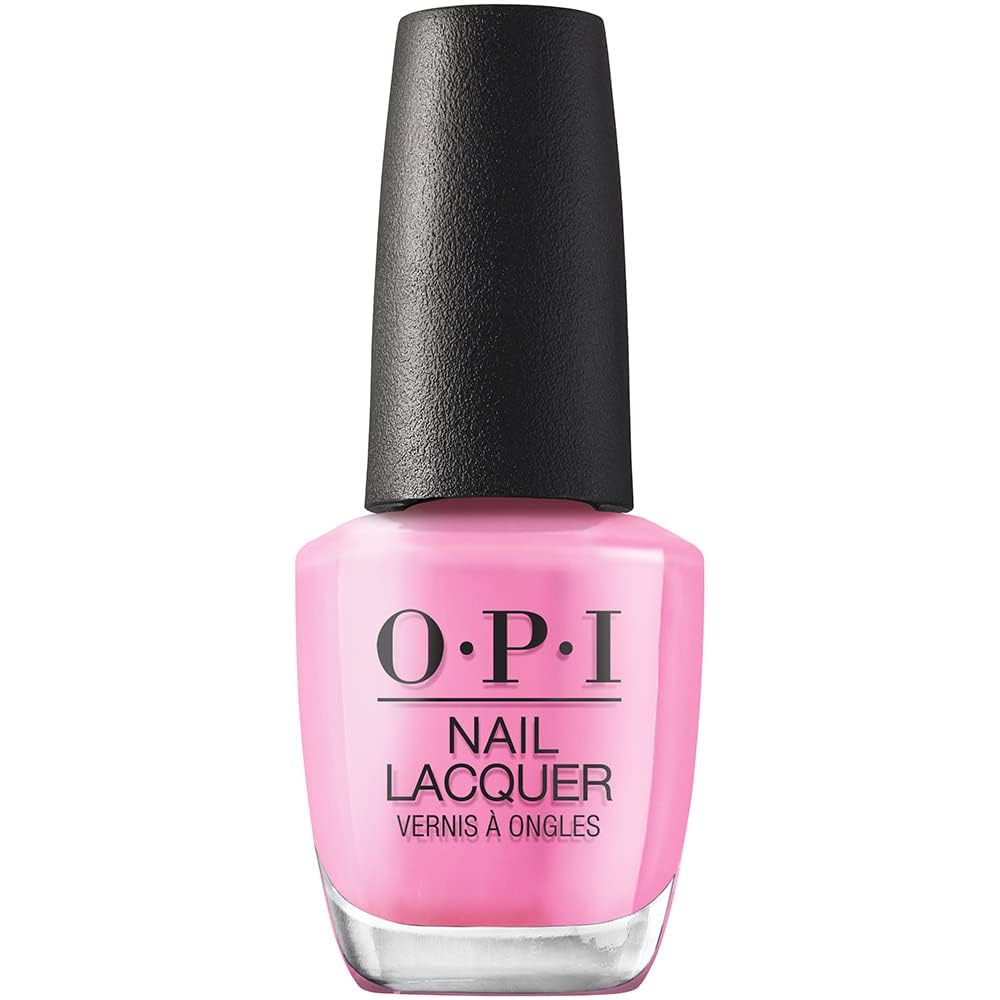 OPI Nail Lacquer Makeout-side | Opaque Bright Pink Crème Chip Resistant Nail Polish | Summer Make the Rules Collection