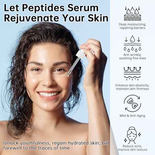 Peptides Serum For Face, 2 PCS Buffet Multi Peptide Face Serum For Anti-aging, Moisturizing, Fine Lines & Acne.