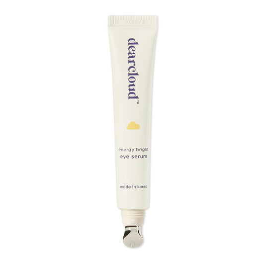 dearcloud Energy Eye Serum – Under Eye Serum for Puffiness and Bags with Vitamin C & Dipeptide-2 – Korean Skincare for Dark Circles (.68 fl oz)