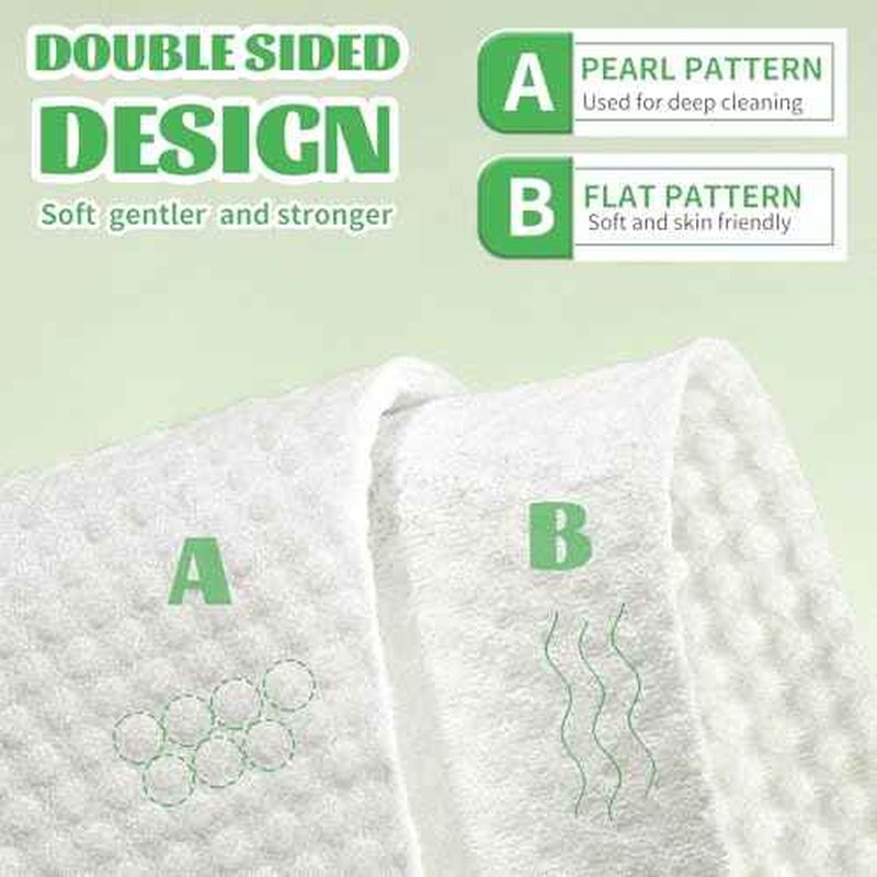 Disposable Face Towel, 100 Count Biodegradable Face Towels, for Washing Soft Cotton Dry Wipes Facial Cloths Towelettes for Washing and Drying, Facial Tissue for Cleansing