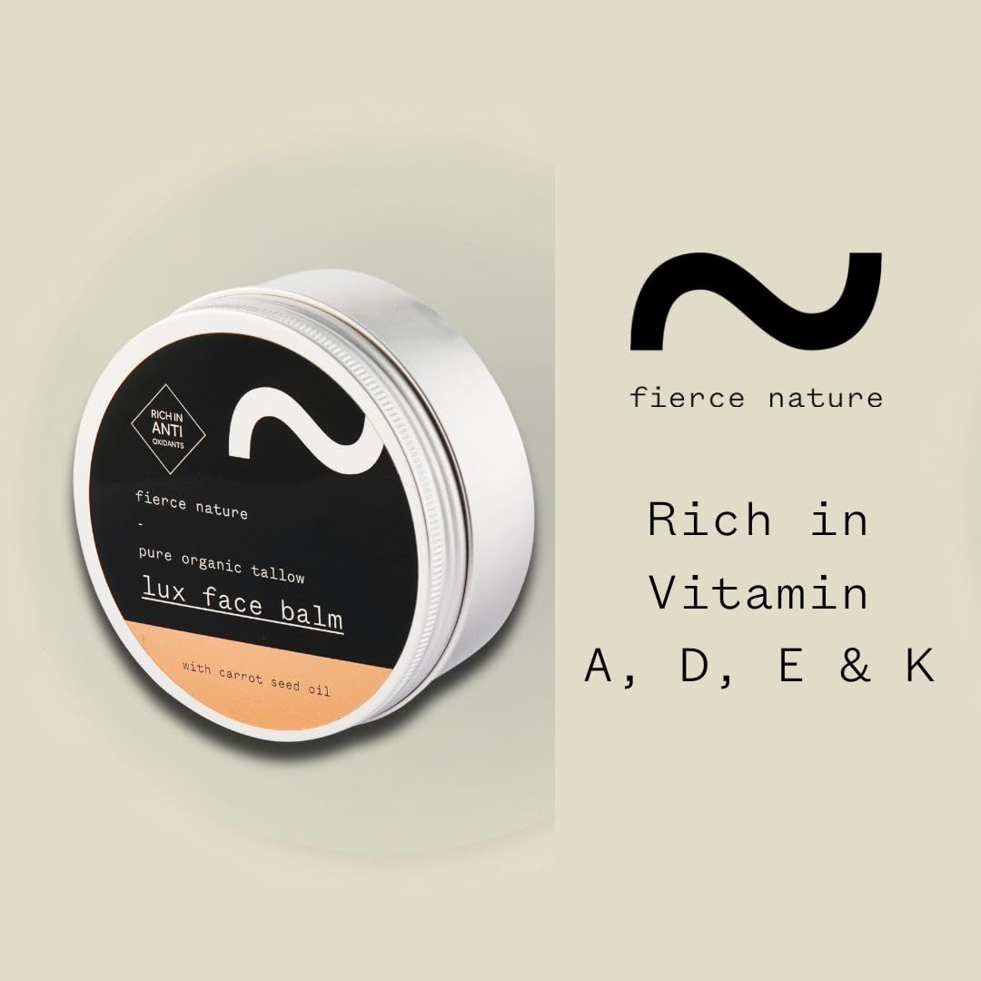 Luxe Face Balm - Vitamin-Rich Carrot Seed Oil Moisturizer | Unscented 100g for Men & Women