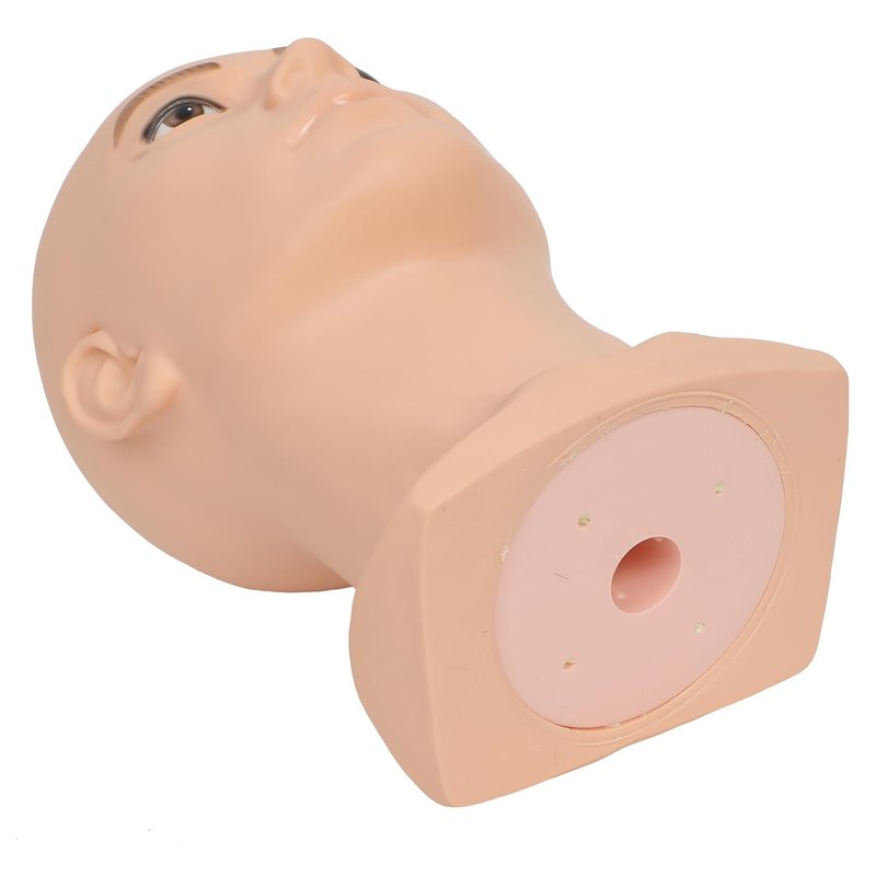 RUISIMEI Bald Mannequin Head Male Professional Cosmetology Manikin Head for Wig Making, Display wigs, eyeglasses, hairs, T pins,with Free Clamp