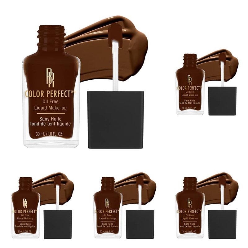 Black Radiance Color Perfect Liquid Foundation - Dark Chocolate | 1 Oz (Pack of 5)