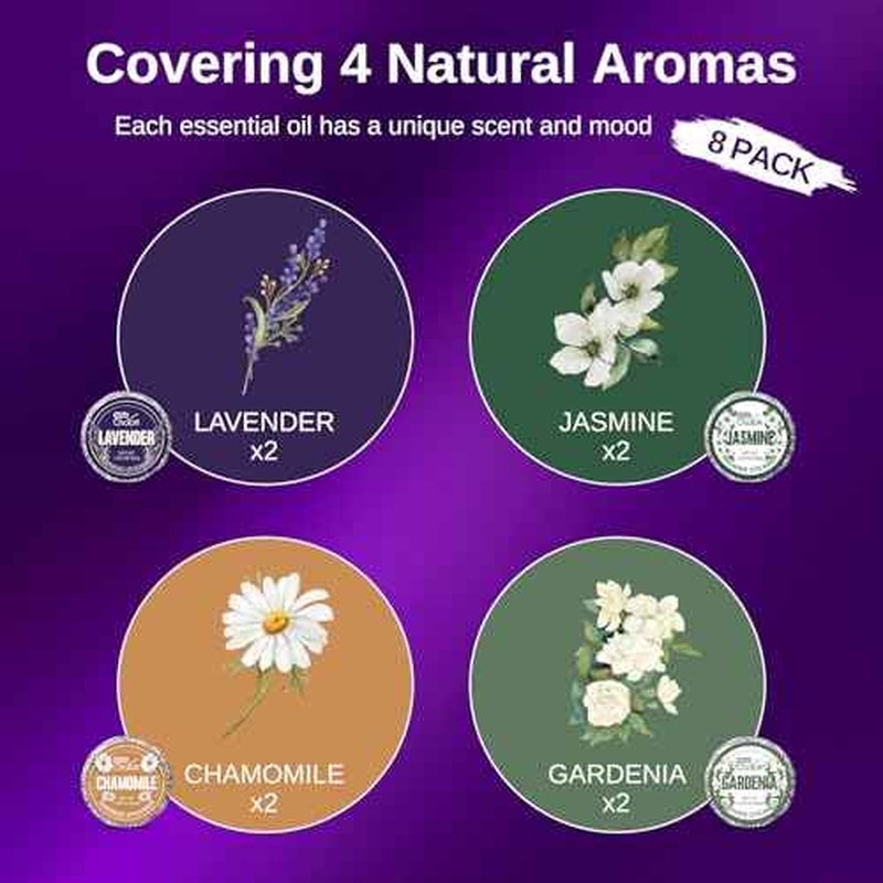 W&E Choice Shower Steamers Aromatherapy 8 Counts, Christmas Gifts for Women, Shower Bombs with Natural Essential Oils for Daily Relaxation & Stress Relief, Birthday Gifts for Wife, Mom