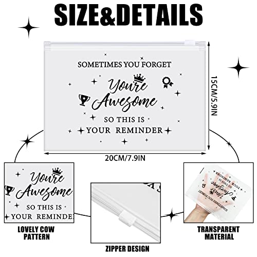 Sweetude 150 Pcs Cna Week Gifts Bulk 2025 Makeup Bags Bulk for Women EVA Christian Cosmetic Bag Thank You Gifts Teacher Nurse Appreciation Rainbow Inspirational Toiletry Pouch with Zipper(Simple)