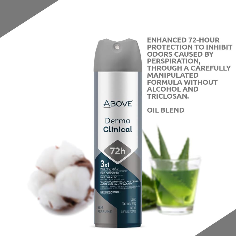 72-Hour Antiperspirant Deodorant Spray for Women - Derma Clinical | 3.17 oz, Long-Lasting Protection