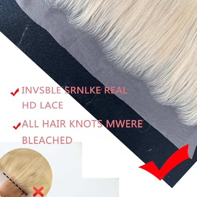 613 Frontal Closure Blonde Lace Body Wave 613 Frontal Only 180% Density 12A Brazilian Virgin Remy Hair Free Part Ear To Ear Hd Transparent 613 Lace Closure 18 Inch