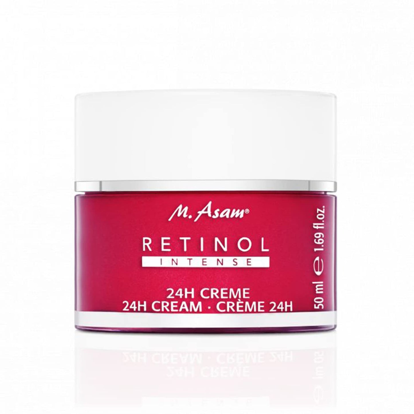 M. Asam RETINOL 24h Cream - Face Cream against wrinkles, anti-aging face moisturizer with retinol, day cream & night cream stimulating collagen production, facial care for all skin types, 1.69 Fl Oz