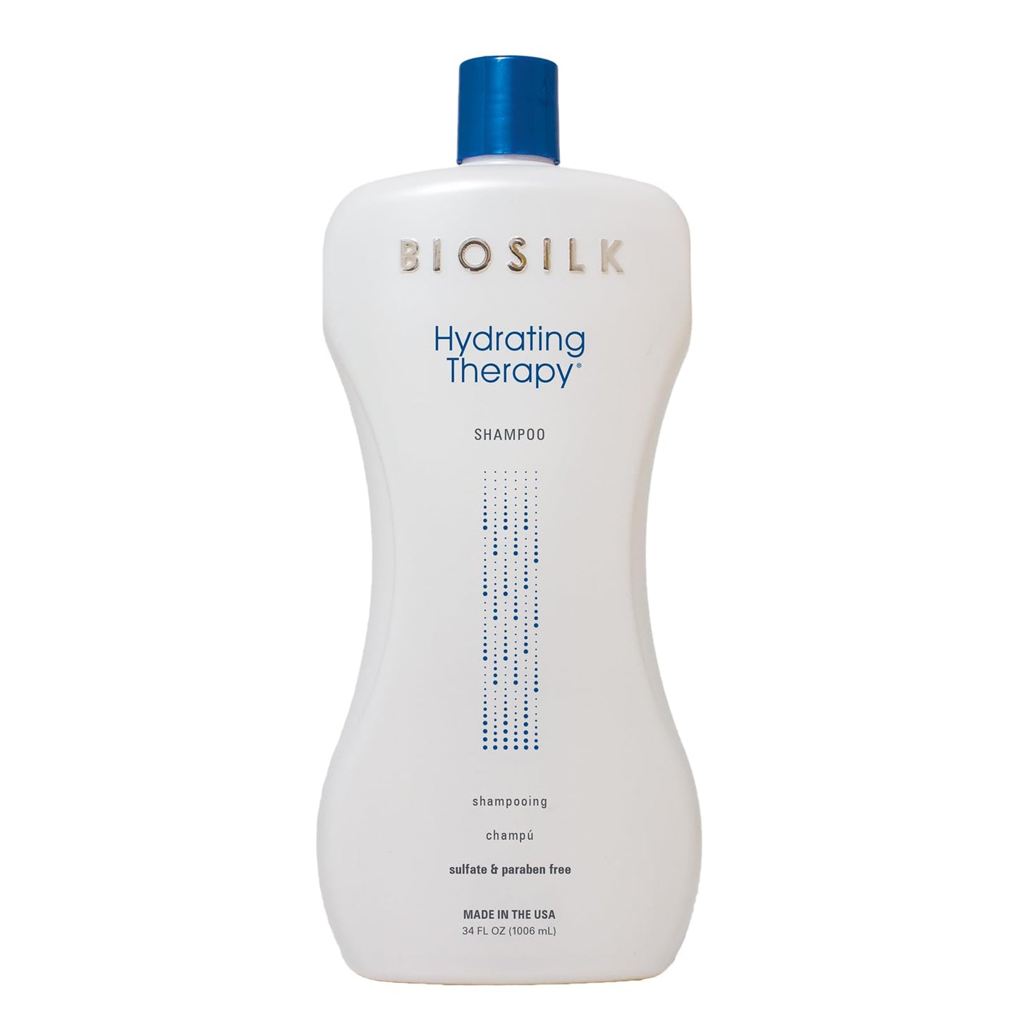 BioSilk Hydrating Shampoo, Replenishes Hair Moisture For Strong, Smooth Hair, Sulfate, Paraben, & Cruelty-Free, 34 Oz