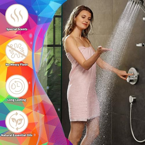 Shower Steamers Aromatherapy - 12 Pack Stress Relaxing Shower Bombs with Natural Oils, Home Spa Birthday Gifts for Women Men, White Elephant Christmas Stocking Stuffers for Adult Teens