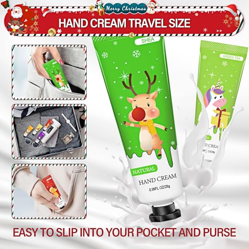 SenseYo Hand Cream Gift Set Natural Plant Fragrance Shea Hand Lotion for Dry Cracked Hands Christmas Gifts for Women Mom Girls, Unique Christmas Stocking Stuffers, 8 Different Fragrances