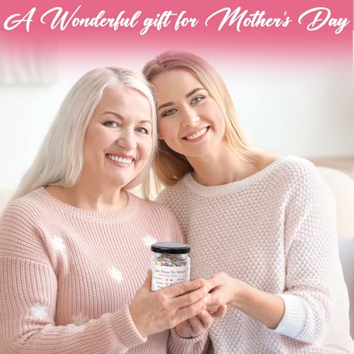 Bible Verse Jar For Women, Mothers Day Gifts for Mom, Christian Gifts for Women, Graduation Gifts for Her, Inspirational Bible Jar, Gifts for Mom from Daughter Son, Keepsake for Mom Grandma