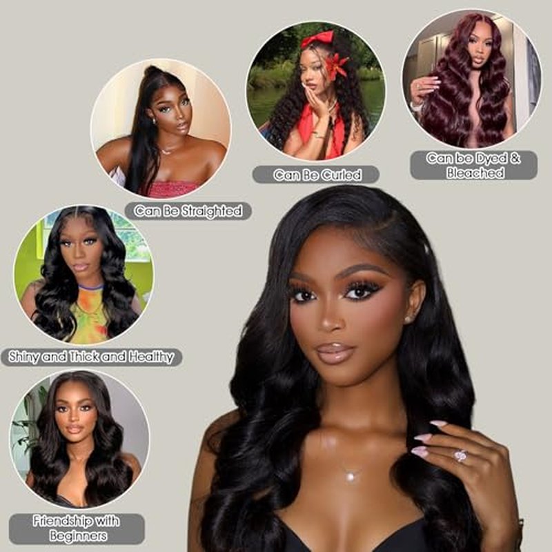 12A Brazilian Human Hair Bundles Body Wave Single Bundle Virgin Hair Bundles Body Wave Human Hair Sew in Weave Natural Black Color Hair 26 inch