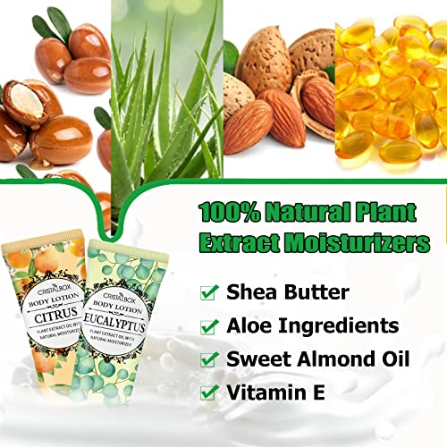 36 Pack Lotion for Dry Skin,Body Lotion for Women and Men,Stocking Stuffers for Women,Christmas Gifts Teacher Gifts,Bridesmaid Gifts,Natural Plant Scented Travel Size Lotion Bulk Body Moisturizers