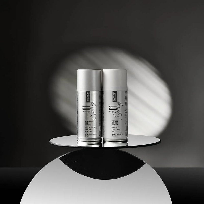 Biotop Professional 101 Flexible Hold Hairspray for Women - Enhances Shine and Tames Frizz & Fly-Aways - Buildable Volume & Texture - Flexible, Touchable Finish Without Stiffness (2.5 oz)