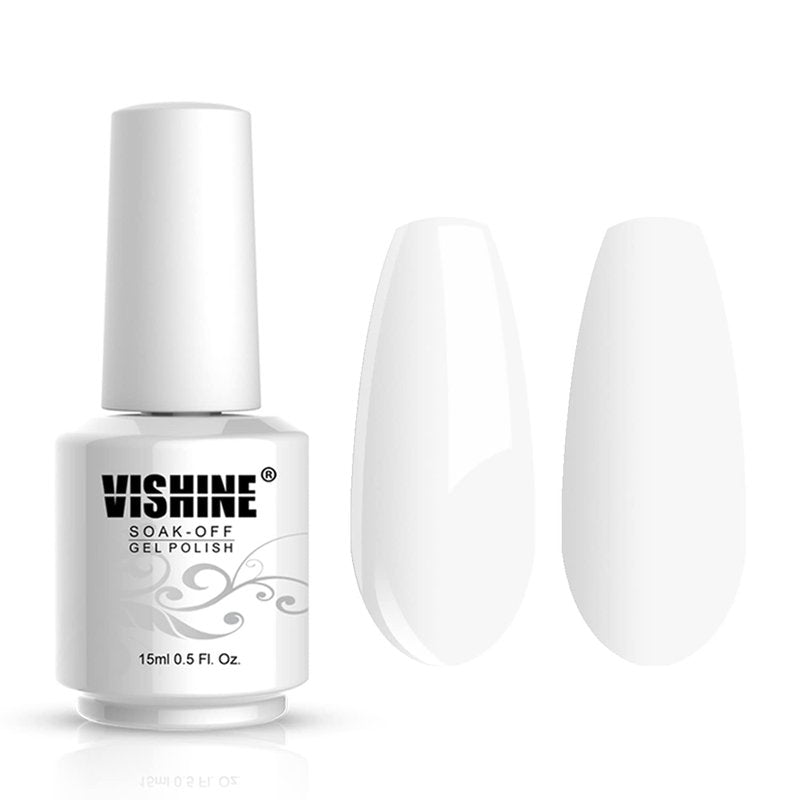 Vishine Nail Art UV LED Lamp Gel Polish Long-lasting Manicure Kit 4 Colors Set C183