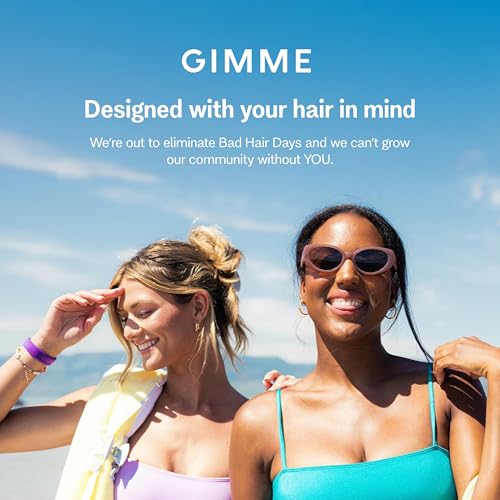 Gimme Beauty Fine Hair Elastic Bands - Slim-Fit Elastic Ties for Fine, Brittle, or Bleached Hair - No-Dent, Gentle-Grip Ponytail Holders for All-Day Comfort - 12 Pack, Black