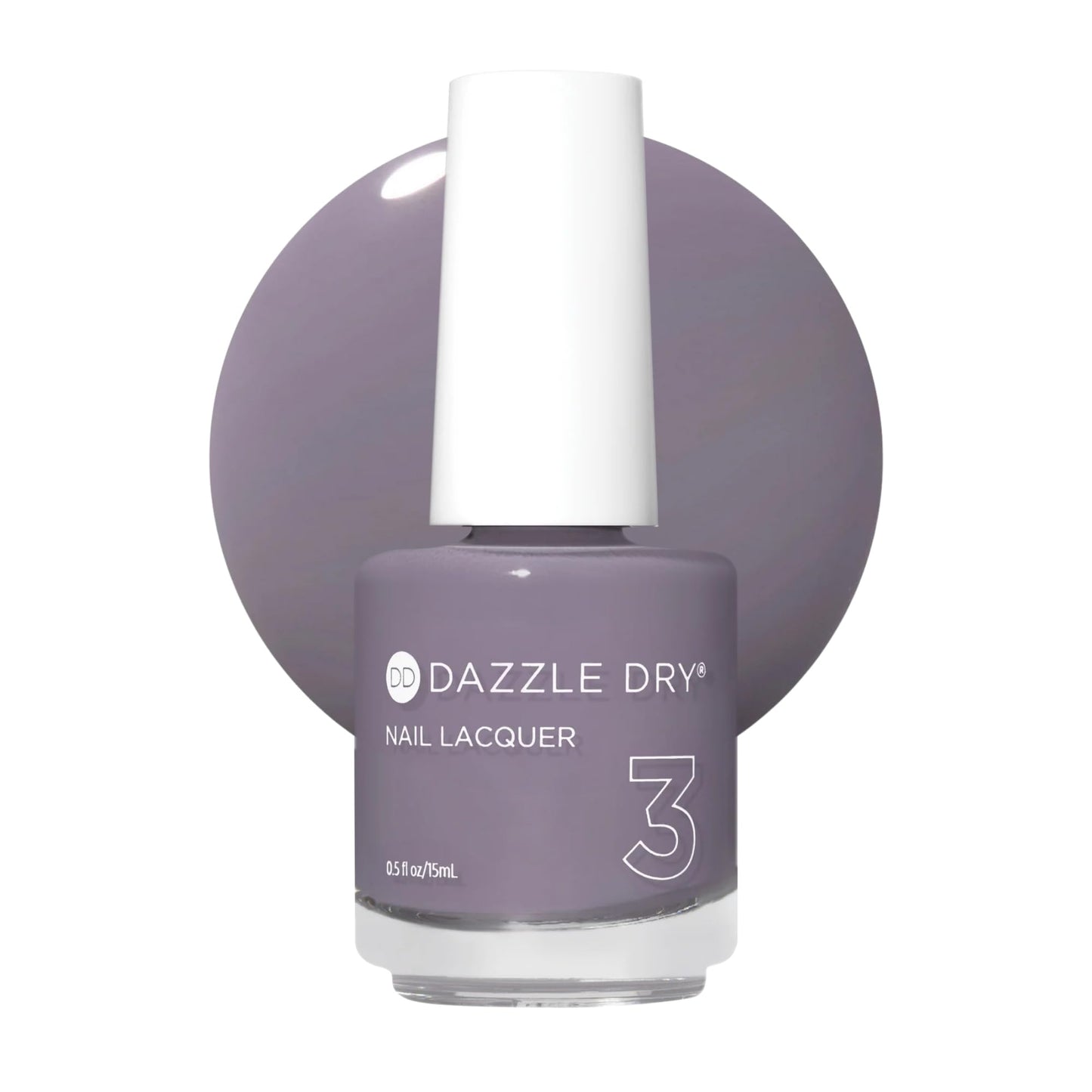 Dazzle Dry Nail Lacquer (Step 3) - Anticipation - An opaque dark slate gray with purple undertones. Full coverage cream. (0.5 fl oz)