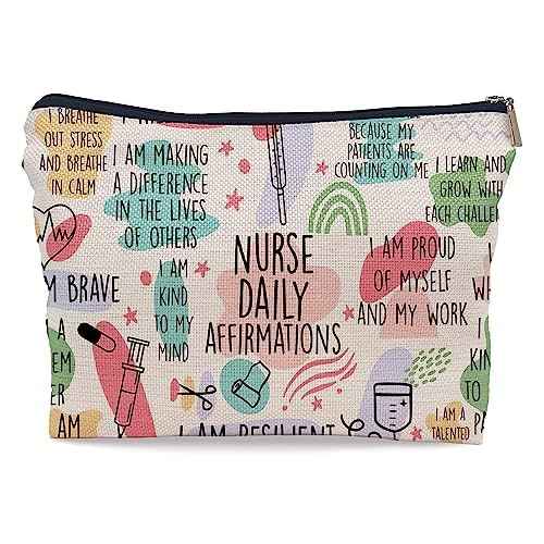 Ayxvt Nurse Bag,Nursing Bags for Nurses, Nurse Cosmetic Bag,Nurse Gifts, Nurse Makeup Bags,Nurse Gifts for Women, Nurse Zipper Pouch