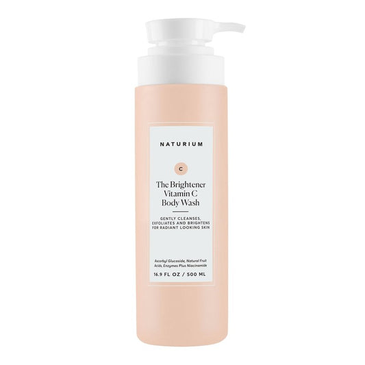 Naturium The Brightener Vitamin C Body Wash, Gentle Cleanser for Smoother-Looking Skin, Removes Dirt, Oil & Other Impurities, 16.9 oz