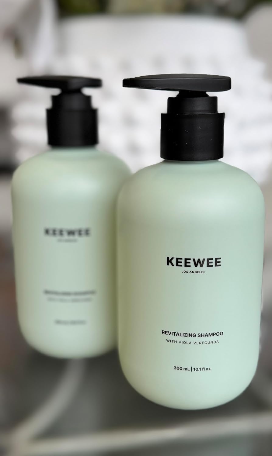 SRILabs KEEWEE Hair Growth Shampoo with Biotin, Niacinamide, Green Tea & Ginkgo – Thickening for Thinning Hair & Hair Loss | Sulfate-Free, Color-Safe, Scalp-Calming