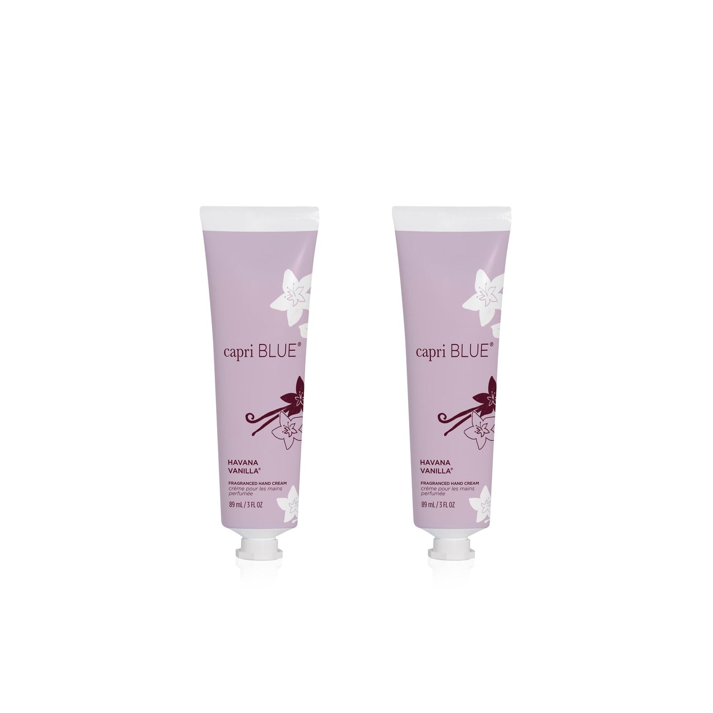 Capri Blue Moisturizing Hand Creams Travel Size – Flora Edit Collection – Nourishing Hand Creams for Dry Cracked Hands with Jojoba Oil & Shea Butter – Skin Care (Havana Vanilla 3, oz pack of 2)