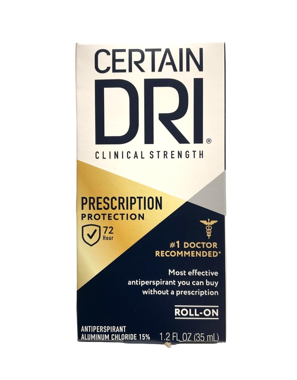 Certain Dri Anti-Perspirant, Roll-On, 1.2 Fl Oz, Pack of 3