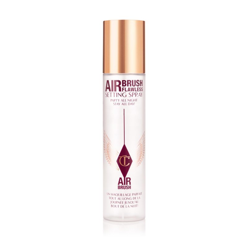 Charlotte Tilbury Airbrush Flawless Setting Spray - Ultra-Fine Hydrating Mist to Prime & Set Makeup Up to 16Hr – Soothes and Blurs Skin, Waterproof, Wedding Makeup