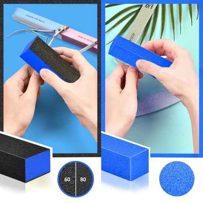TsMADDTs Nail Manicure Kit with 3 Nail Files, 2 Buffer Blocks, Cuticle Tool with Trimmer, Pusher and Cuticle Oil for Women Nail Care