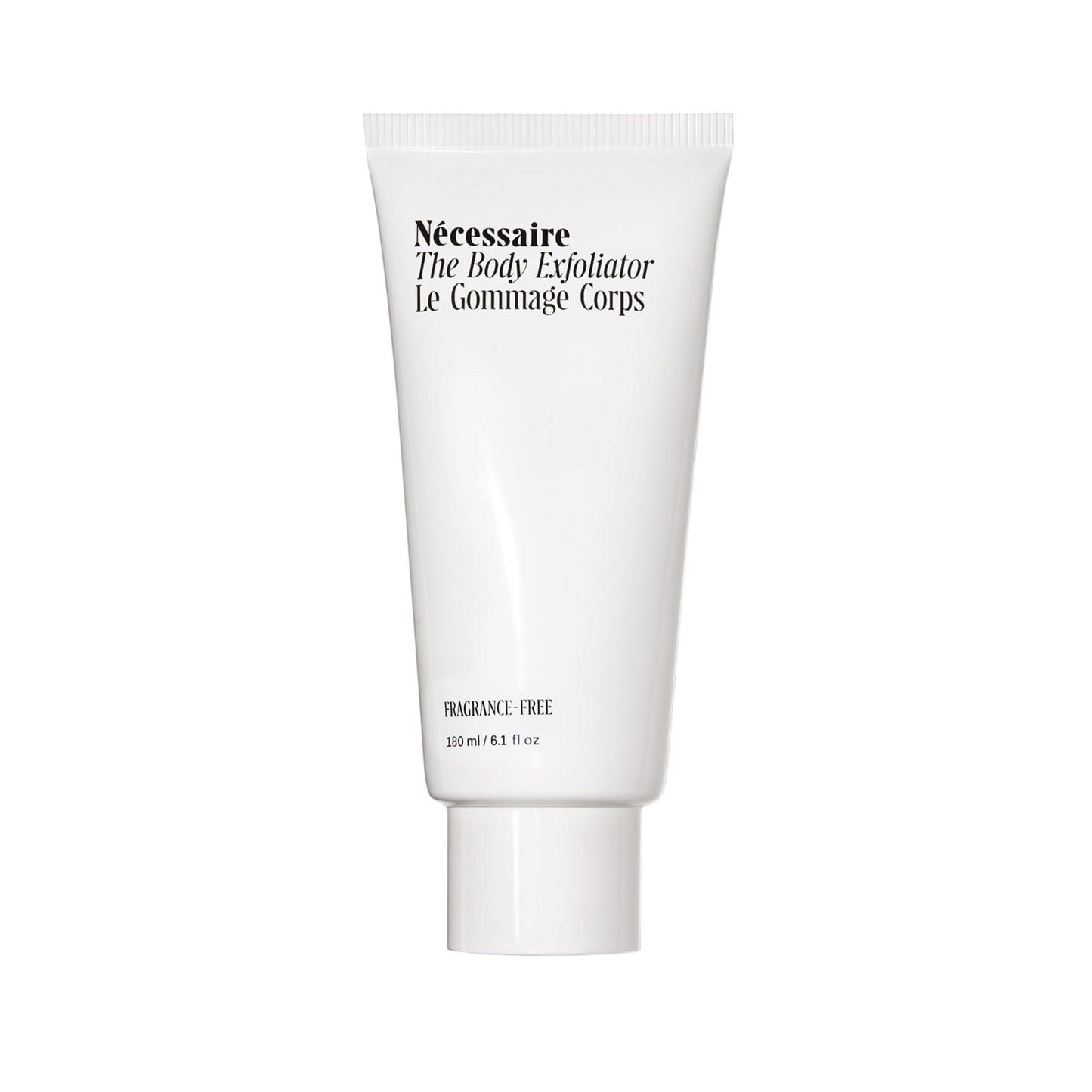 Nécessaire The Body Exfoliator. AHA/BHA/PHA. Resurface Skin. Smooth KP and Rough Patches. Hypoallergenic. Dermatologist-Tested. 180 ml / 6.1 fl oz