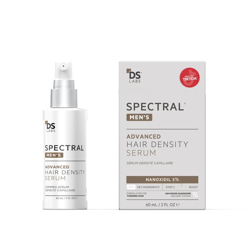 DS Labs Spectral Men's Hair Density Serum - Lightweight Leave-In for Thicker, Fuller Hair | Fast Absorbing, Non-Greasy, 60mL