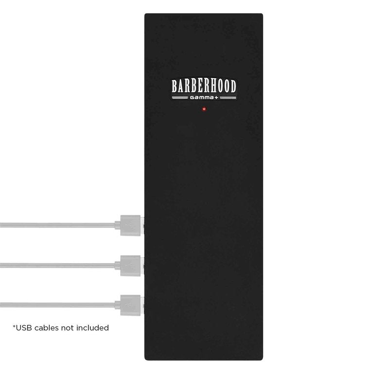 GAMMA+ 3-Port Micro USB Hub Station Charging Block for Charging Barber Tools and Devices