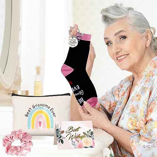 12 Pieces Grandma Gifts Box,Christmas Gifts for Grandma from Granddaughter Grandson,Nana Gift Basket Grandma Birthday Gift for Gigi Grandmother