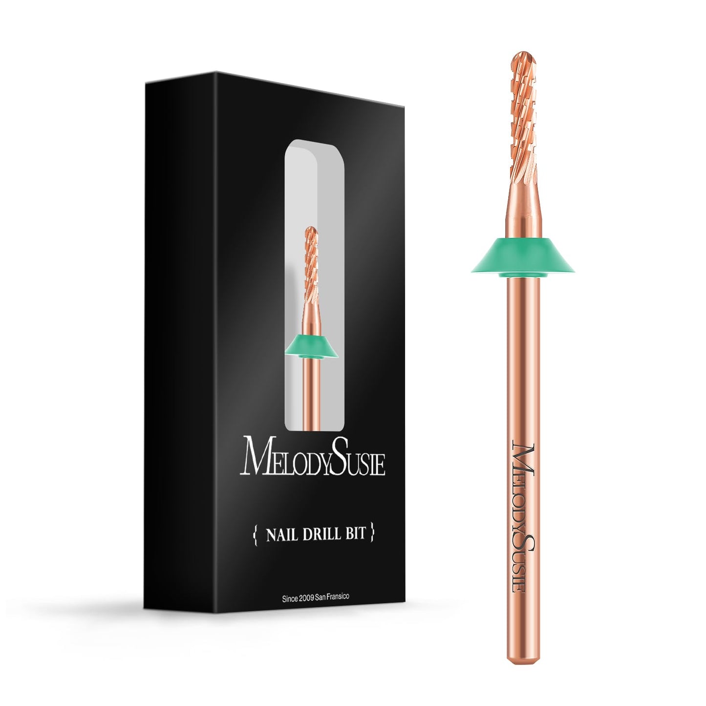 MelodySusie Portable Electric Nail Drill with Upgrade Round Shape Pedicure Bit