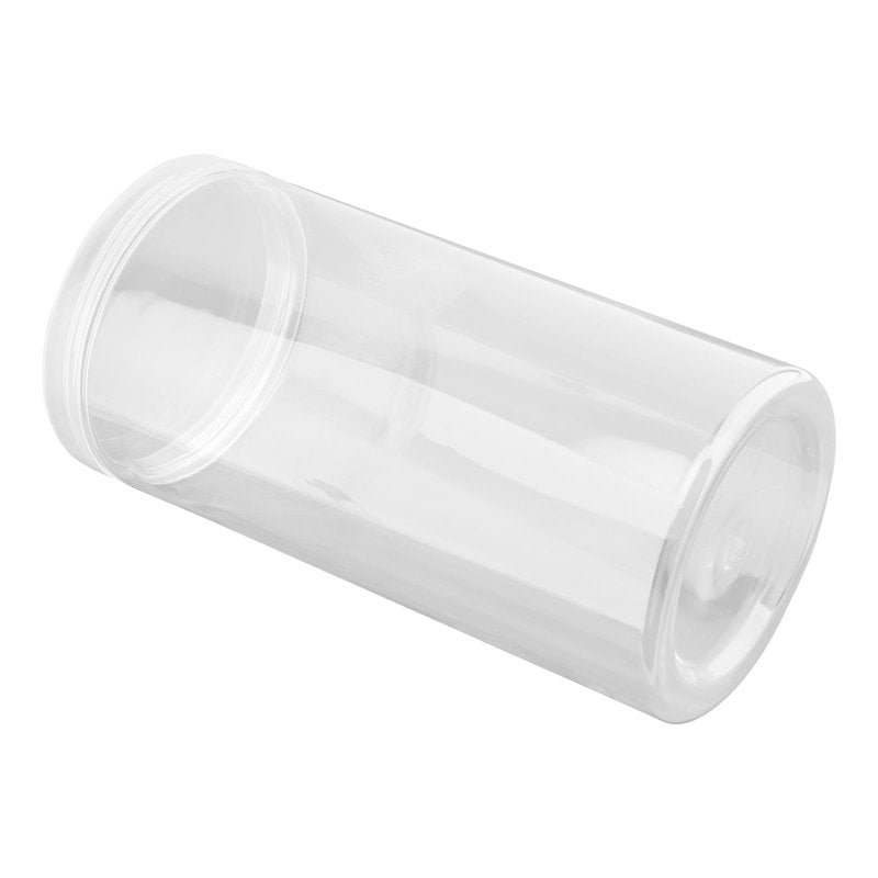 JEUIHAU 6 Pack 46 OZ Clear Plastic Jars with Lids,Round Empty PET Storage Jars,Cylinder Storage Jars Cosmetic Containers for Kitchen,Beauty Products,Snacks
