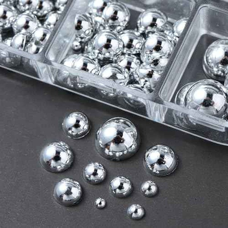 3D Mini Metal Punk Nail Art Studs Mixed Sizes Gold Black Cone Spikes Alloy Rivets Jewelry Steel Balls Jewels for Women Goth Manicure Charms Accessories DIY Crafts Decorations