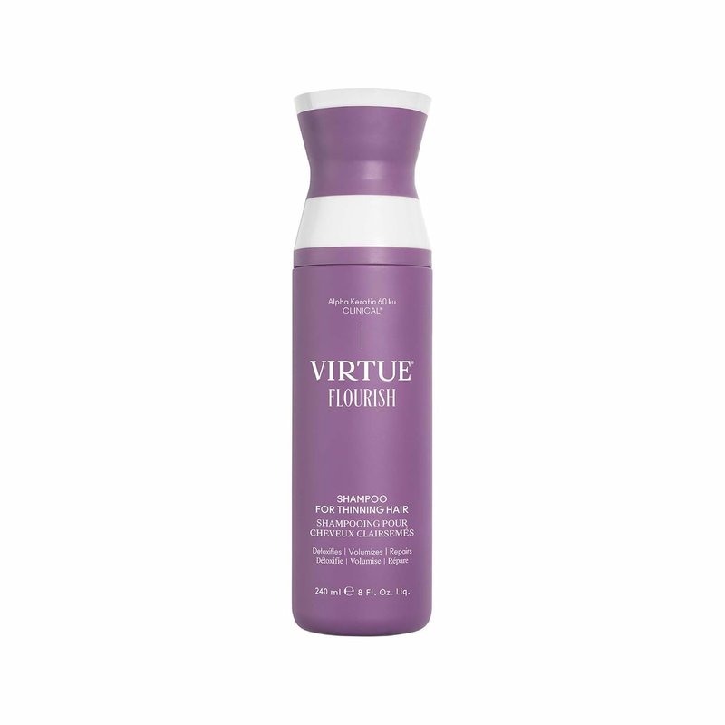 VIRTUE Flourish Shampoo - Sulfate-Free Volumizing Formula for Thinning Hair | Color Safe & Detoxifying