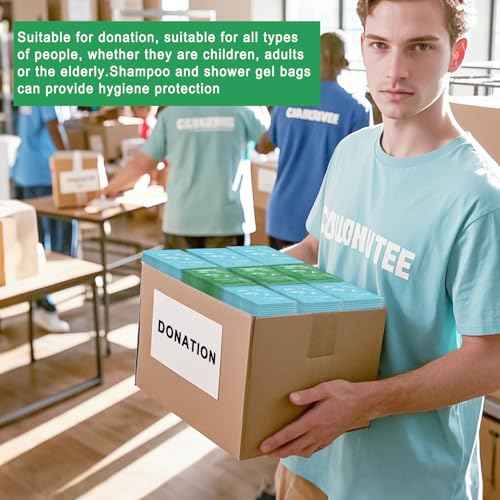 Bulk Hygiene Kits for Homeless ,Travel Size Body Wash and Shampoo Bulk 0.28fl Oz,Travel Size Shower Gel Set£¬Shampoo Bulk Travel Size ,Hotel Supplies for Guests (0.28fl Oz(Pack of 50), 50, Count)