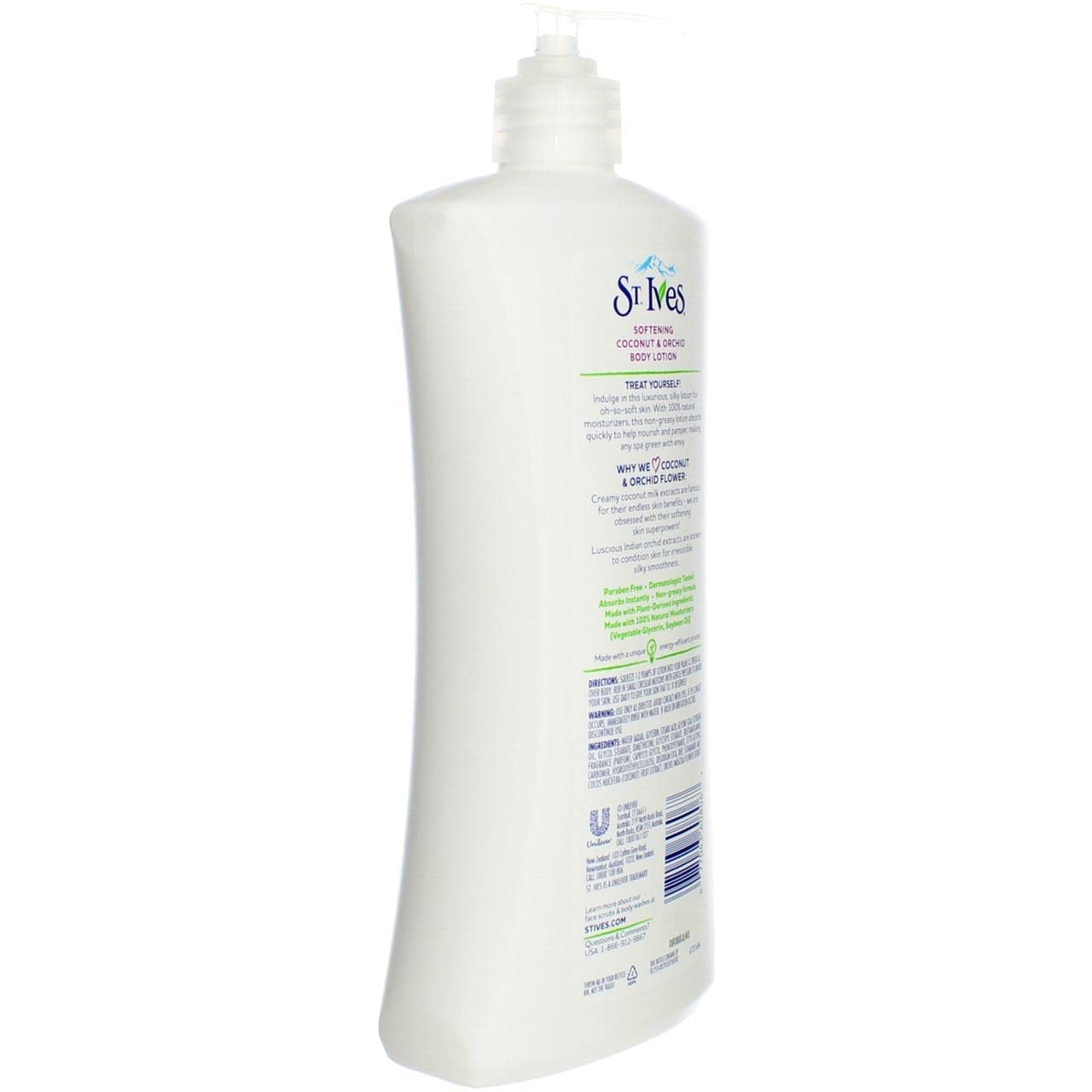 St. Ives Softening Body Lotion Coconut & Orchid Extract 21 oz (Pack of 3)