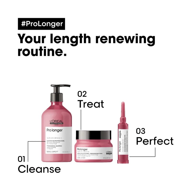 L'Oréal Professionnel Paris Pro Longer Concentrate Treatment - For Thinned Hair, Fills and Visibly Reduces Split Ends, Provides Thicker Hair and Shine