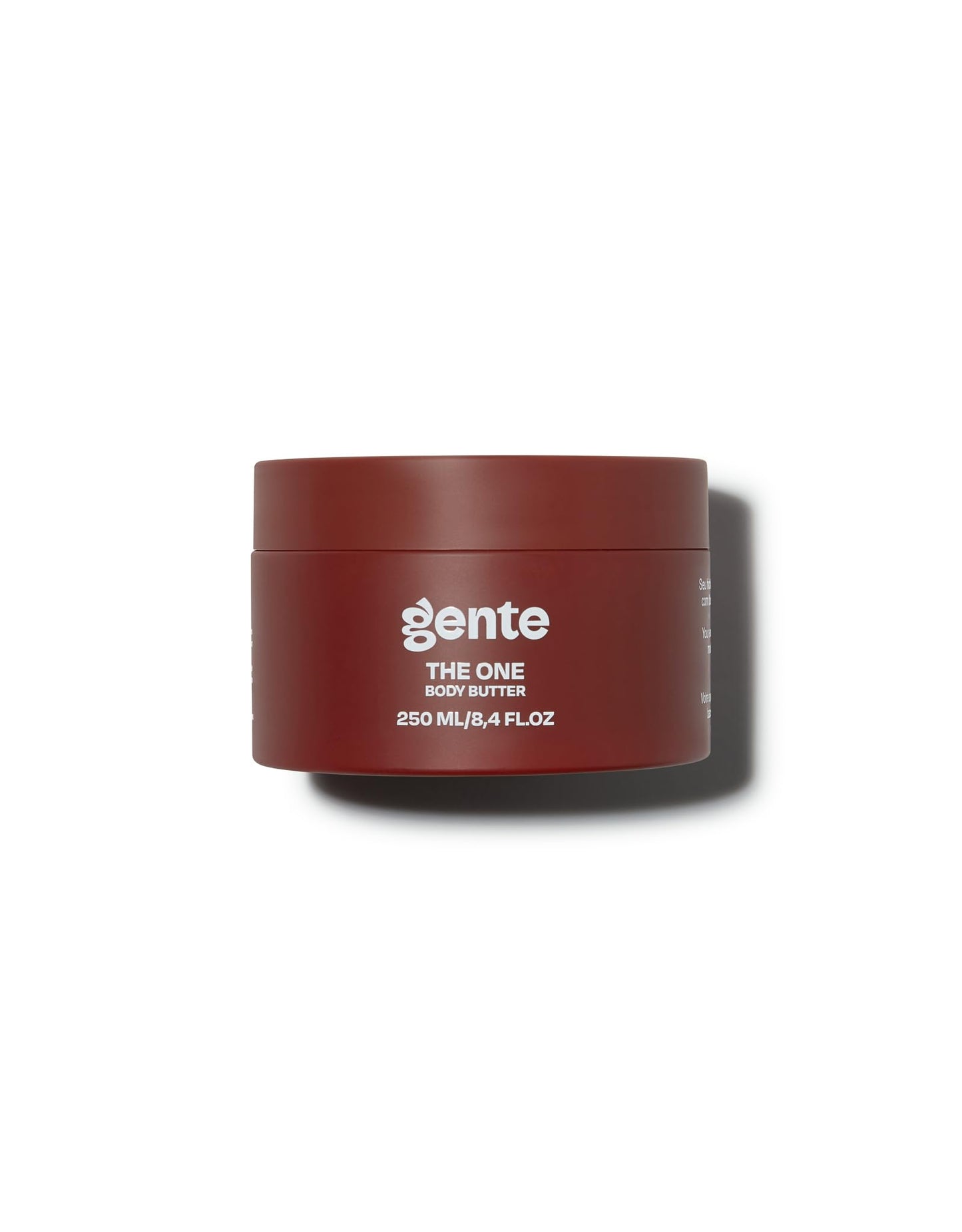 Gente Beauty The One Body Butter, Skin Tightening & Deep Hydration Moisturizer, Cupuaçu Butter & Hyaluronic Acid Body Cream for Smooth, Nourished Skin, 8.4 oz